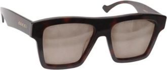 Gucci Pre-owned Accessories, female, Brown, Size: ONE SIZE Pre-owned Plastic Sunglasses