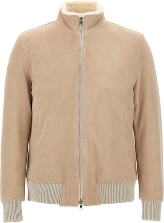 Barba Rivet Jacket - male - Barba - Bomber Jackets - Beige - 2XL - Jackets