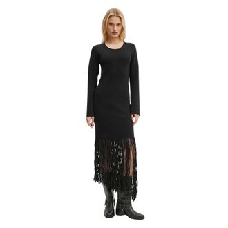 Munthe Dames, Jurken, Zwart, Maat: S Viscose