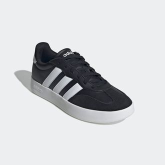 adidas Sneaker ADIDAS SPORTSWEAR BARREDA, Herren, Gr. 42,5, schwarz-weiss (core schwarz, cloud wei&szlig;, core schwarz), Leder, Synthetik, Schuhe Sneaker, inspiri