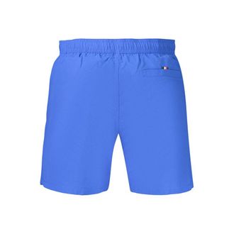 Tommy Hilfiger Logo-Embroidered Swim Shorts - Blue