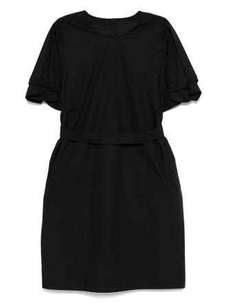 Less belted midi dress - Black