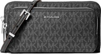 Michael Kors Jet Set Large Continental Xbody Cross Body Womens Handbags Black 1, Polyester