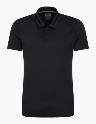 Mountain Warehouse Mens Mountain Warehouse Mens Endurance IsoCool Polo Shirt - Black - Size: 46