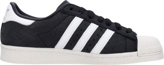 adidas Core Black Low Sneakers - Heren - Skateschoenen - Zwart - 44 EU - Leer - Fitness
