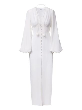 Lita Maelle V-neck dress - White