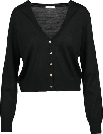 Ballantyne Black Wool Short Cardigan