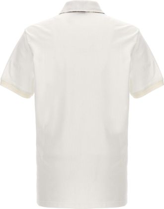 Etro Embroidered Logo Piqu&eacute; Polo Shirt - Cream