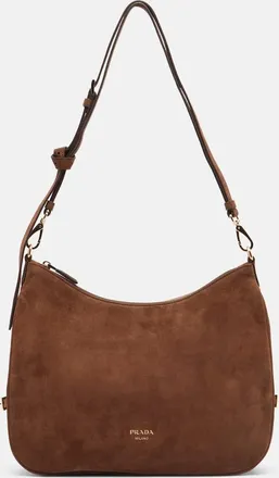 Prada Borsa a spalla Aim&eacute;e Large in suede