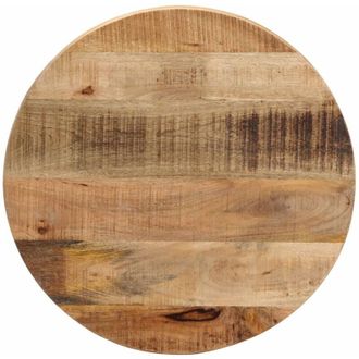 vidaXL vidaXL Piano per Tavolo &Oslash; 60x2,5cm Rotondo Legno Massello Grezzo Mango