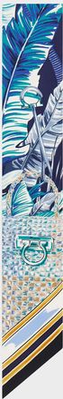 Ferragamo Felini Print Silk Mini Bandeau Scarf