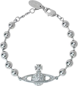 Vivienne Westwood Bracelets, female, Gray, Size: ONE SIZE Thames Mini Bas Relief Bracelet