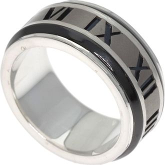 Tiffany & Co. Silver Titanium Band Ring (Pre-Owned)