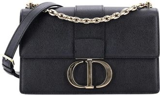 Dior 30 Montaigne Chain Flap Bag Leather crossbody bag - Zwart