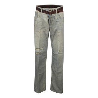 Haikure Straight Jeans, female, Gray, Size: W26 Printed-effect Jeans