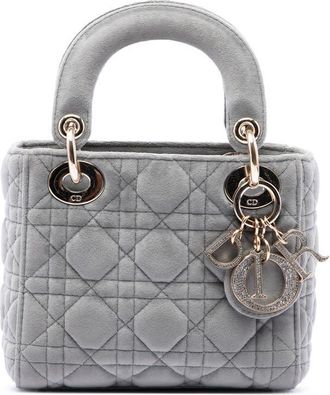 Dior Pre-owned Dior Mini Velvet Cannage Lady Dior Ladies WHBUELPJVBN1KQW3