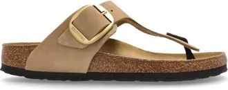 Birkenstock Flip Flops, female, Beige, Size: 10 US Sandals Gizeh Big Buckle