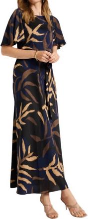 Nic+Zoe Womens Midnight Fern Brooke Dress In Indigo Multi