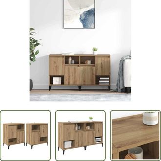 vidaXL vidaXL Credenza per cucina - Sideboards 2 pcs Rovere artigianale 60 x 35 x 70 cm