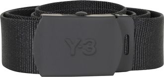 Yohji Yamamoto Classic Logo Belt - Heren - Riemen - Zwart - L - Polyester - Accessoires