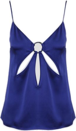 Stella McCartney Cut-out Detailed Sleeveless Satin Vest