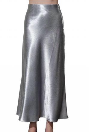 Greylin Paige Midi Skirt In Chrome