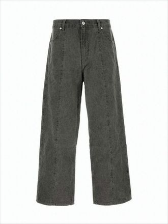 Our Legacy Cropped High-Waist Wide-Leg Denim Pants