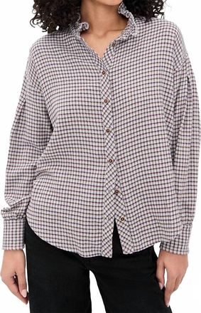 Xirena Jensen Shirt In Baby Blue Check