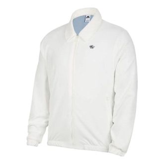 Nike SB Solid Color Embroidered Loog Casual Jacket Couple Style White DH2917-133