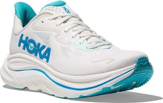 Hoka One One Laufschuh HOKA ONE ONE CLIFTON 10, Herren, Gr. 45, wei&szlig;, skyward blau, Synthetik, Textil, Schuhe Laufschuh