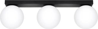 Wonderlamp Regleta Eaus Negro, 3 Luces