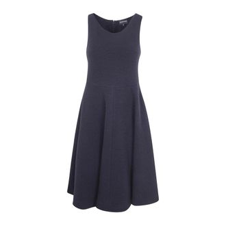 Emporio Armani Jurk van Embossed Jersey met Volle Rok - Dames - Jurken - Zwart - Maat: 2XS Jersey