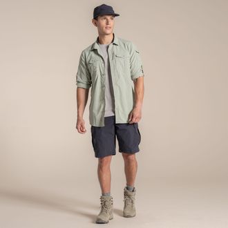 Craghoppers Heren Adventure III Nosilife shirt met lange mouwen (Bayleaf)