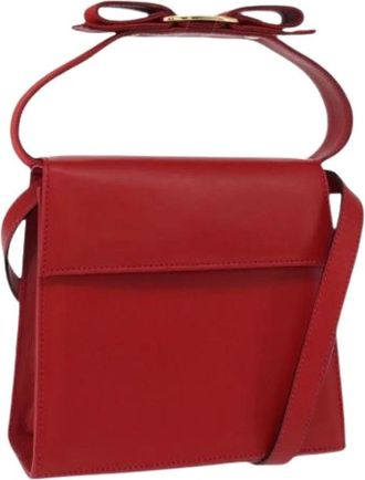 Ferragamo Pre-owned Mini Tas - Dames - Vintage Mini Tas - Rood - ONE Size - Leer - Vintage