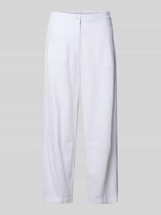 Freequent Stoffhose aus Leinen-Viskose-Mix Modell Lava in Offwhite, Gr&ouml;&szlig;e XXL