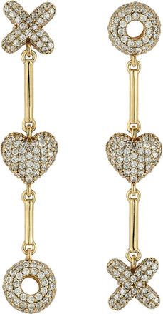 Mignonne Gavigan Womens Xoxo Earrings In Gold