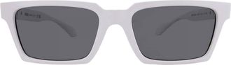 Versace Dark Grey Rectangular Mens Sunglasses VE4490U 314/87 55