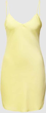 Review Minikleid mit Herz-Ausschnitt in Neon Gelb, Gr&ouml;&szlig;e XS