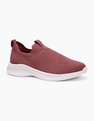 Hotter Womens Motive Womens Trainers - Dark Rose Textile - Size: 9