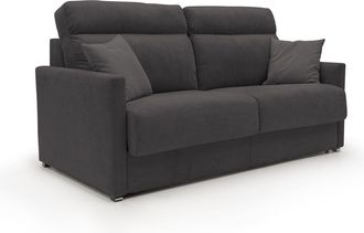 Divani.Store Divani.store - Margot Sof&aacute; Cama Convertible En Tela Suave Impermeable 196 Cm (mat. 160x197) Negro
