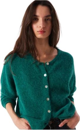 American Vintage Truien - Dames - Vesten - Groen - M - Wol - Truien & Vesten