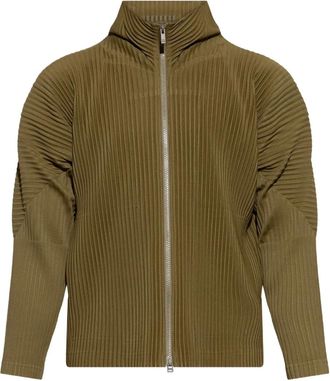Homme Plissé Issey Miyake Giacca con zip - Verde