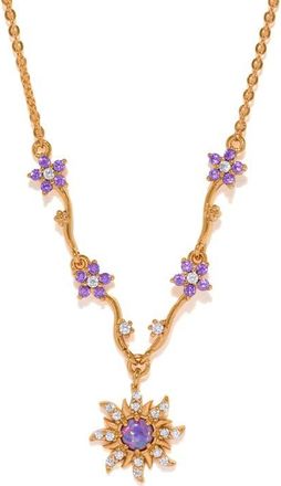 Girls Crew Disney Tangled Cubic Zirconia Pendant Necklace in Gold at Nordstrom