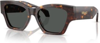 Versace 0ve4492u Angular Tortoiseshell Sunglasses