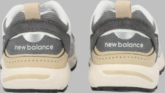 New Balance Heritage Leather-Textile Sneakers - Gray