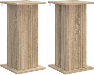 vidaXL Soporte De Plantas 2 Uds. Roble Sonoma 30,5 X 30 X 60,5 Cm Vidaxl