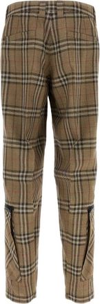 Burberry Mens Trousers Cargo Beige Viscose Silk