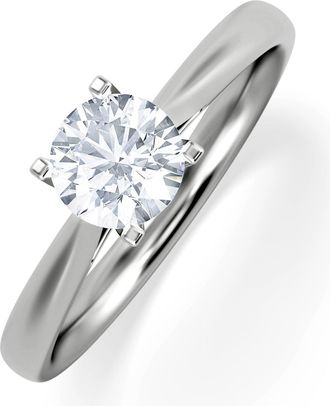 The Diamond Store Certified 0.70CT Grace 18K White Gold Engagement Ring G/SI2