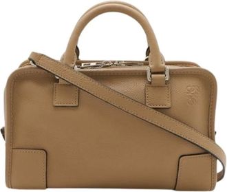 Loewe Pre-owned Handbags, female, Brown, Size: ONE SIZE Pre-owned Leather Handbag