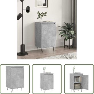 vidaXL Credenza grigio cemento - Credenza Grigio Cemento 40x35x70 cm in Legno Multistrato